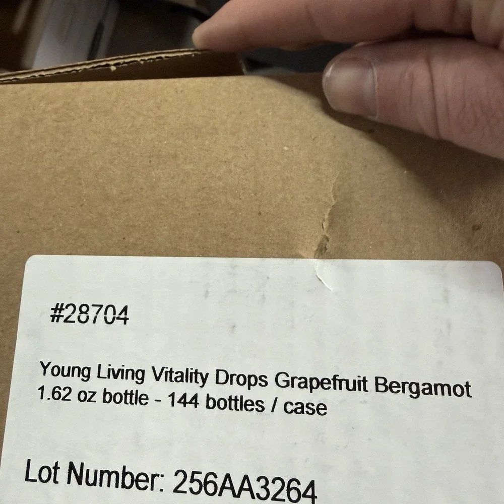 144 Full Case Young Living YL VITALITY DROPS Grapefruit Bergamot Electrolytes
